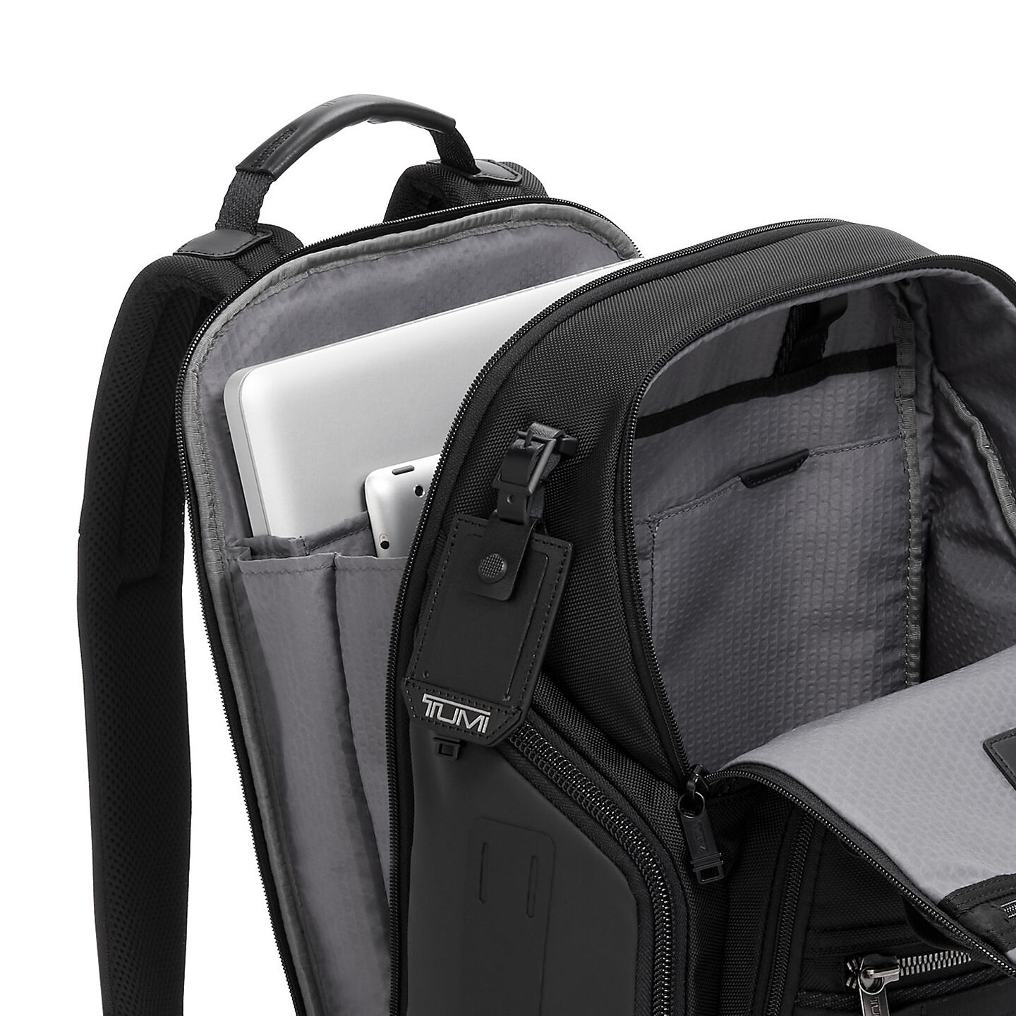 tumi alpha bravo t-pass backpack antracite Davis  Luggage Online Crafted from TUMIs signature ballistic nylon with leather accents TUMI - Alpha Bravo Navigation