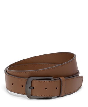 Belts Abgerundeter Lederg&uuml;rtel mit Rechteck-Schnalle, 35 mm