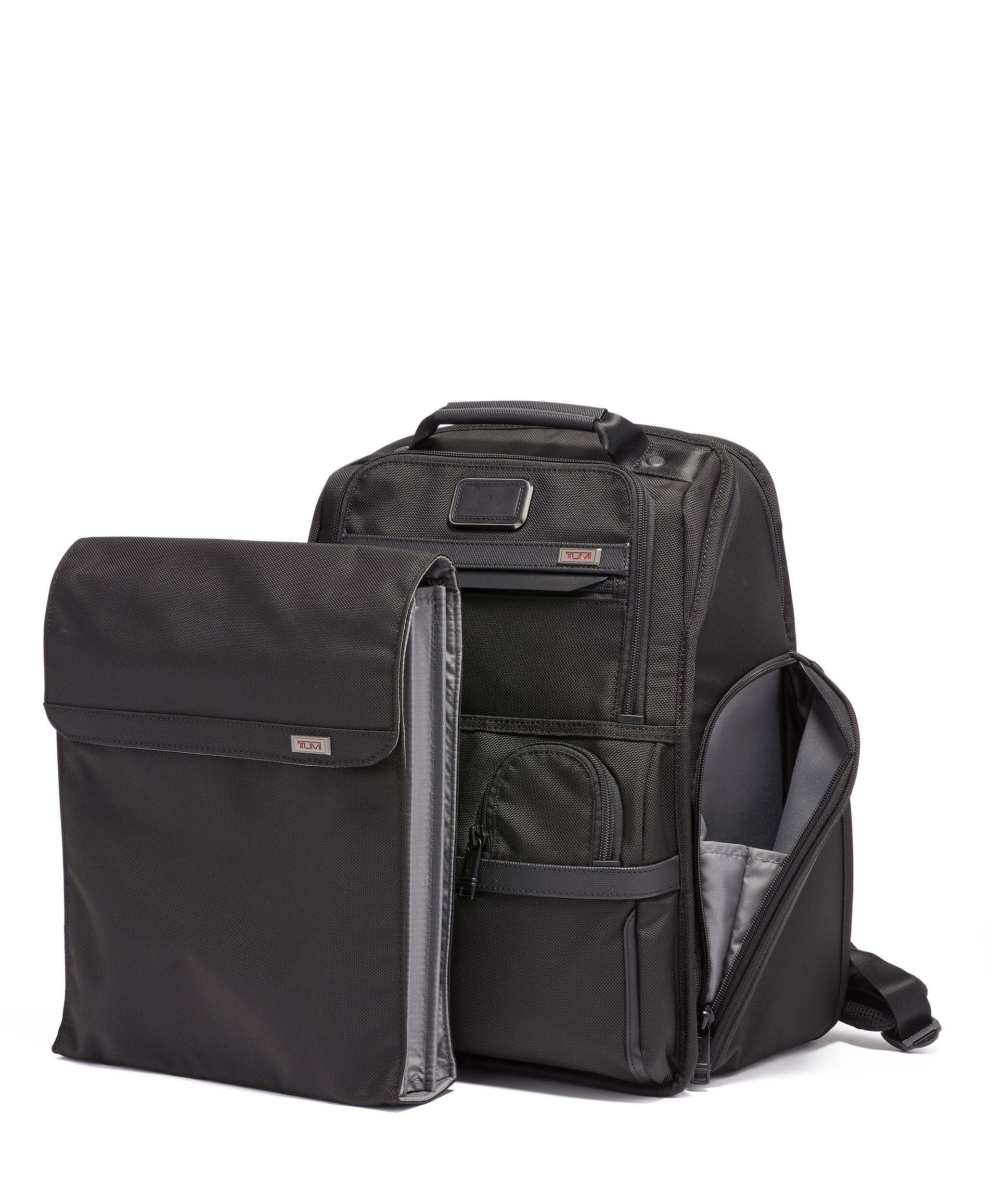 Tumi alpha 3 leather brief pack top