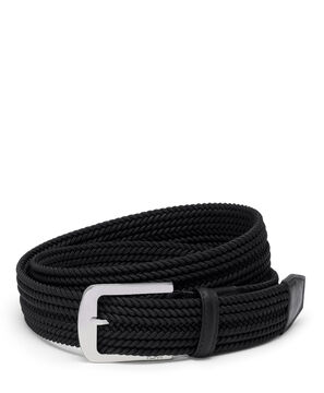 Belts Abgerundeter, gewebter G&uuml;rtel mit rechteckiger Schnalle, 35 mm