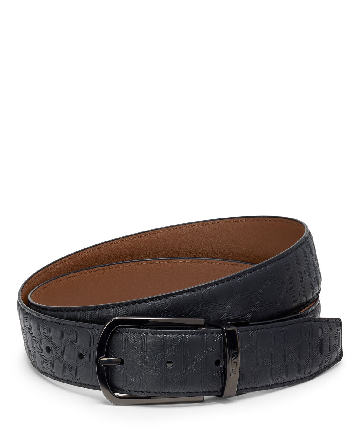 Belts Wendbarer Lederg&uuml;rtel mit T-Pr&auml;gung, 35 mm
