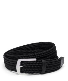 Belts Abgerundeter, gewebter G&uuml;rtel mit rechteckiger Schnalle, 35 mm