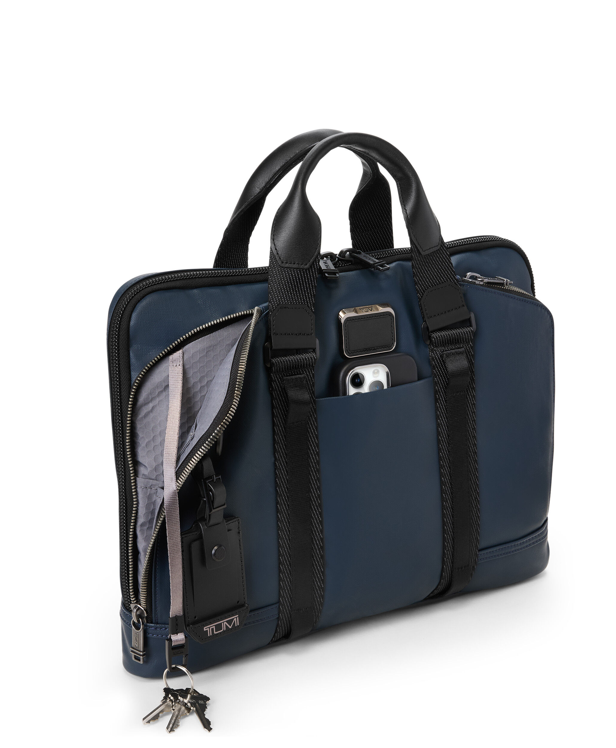Alpha Bravo Academy Briefcase Blue | TUMI Austria