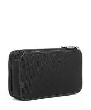 Alpha Triple Zip Clutch