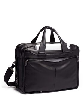 Organizer-Laptop-Aktentasche aus Leder (erweiterbar) Alpha 3
