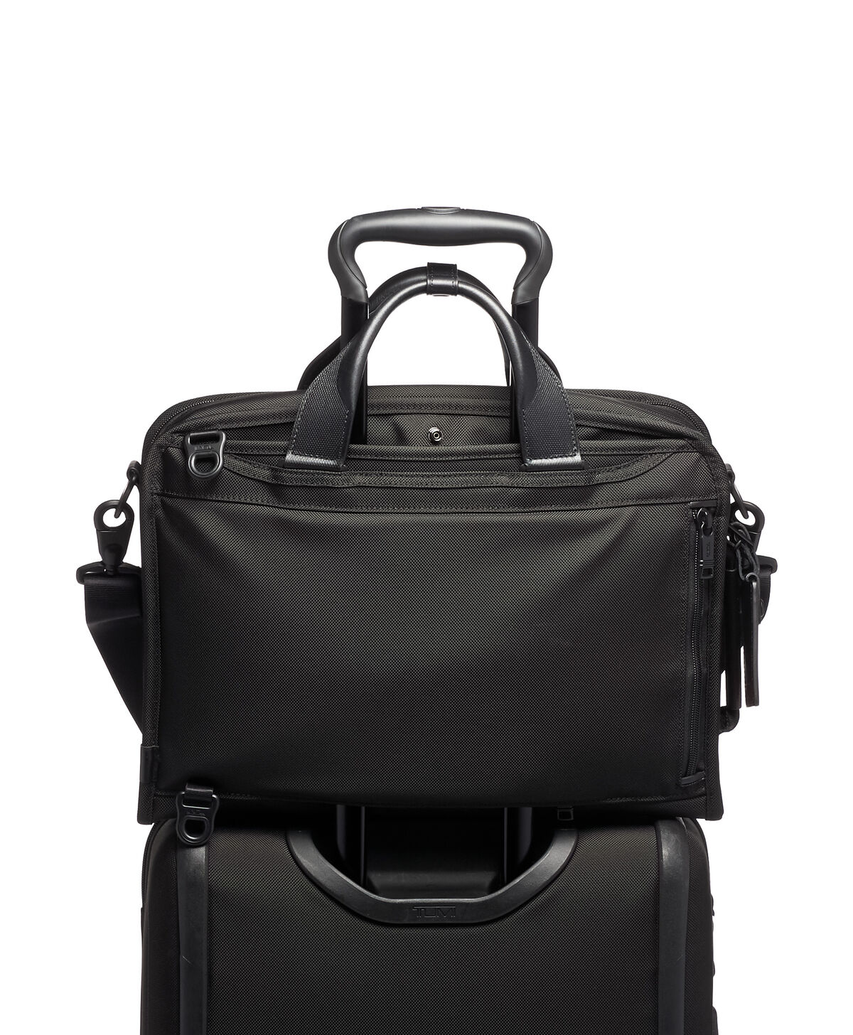 TUMI Alpha 3 SLIM THREE WAY BRIEF Black TUMI Alpha 3 SLIM THREE WAY BRIEF Black