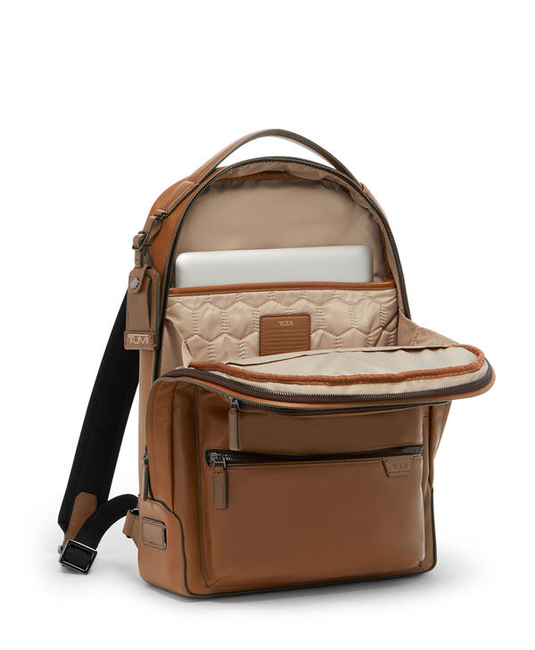 TUMI ボストンバッグ ブラウン レザー TUMI